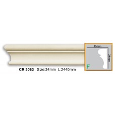 Декоративный молдинг из полиуретана CR 3063 (2.44м)*